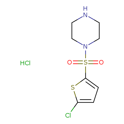 1-[(5-chlorothiophen-2-yl)sulfonyl]piperazine hydrochloride
