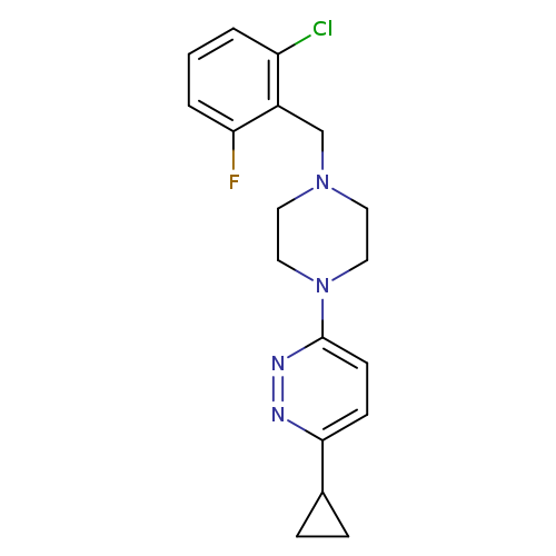 3-{4-[(2-chloro-6-fluorophenyl)methyl]piperazin-1-yl}-6-cyclopropylpyridazine
