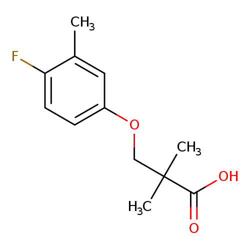 3-(4-Fluoro-3-methylphenoxy)-2,2-dimethylpropanoic acid