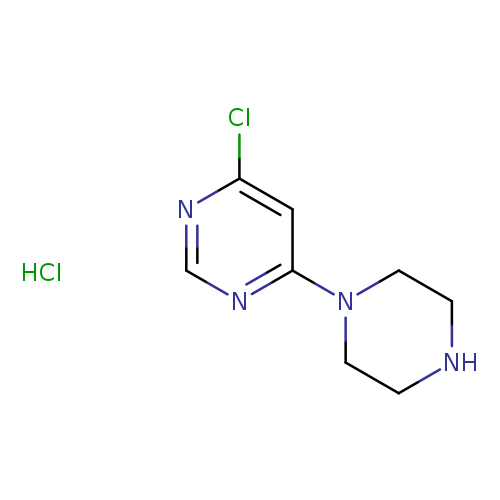 Pyrimidine, 4-chloro-6-(1-piperazinyl)-, hydrochloride (1:1)