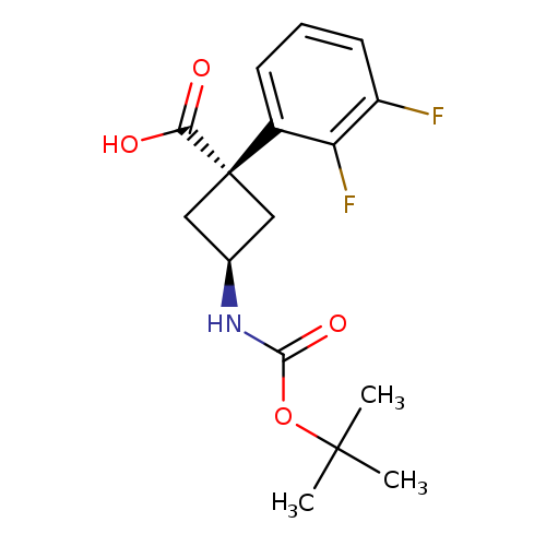 rac-(1r,3r)-3-{[(tert-butoxy)carbonyl]amino}-1-(2,3-difluorophenyl)cyclobutane-1-carboxylic acid