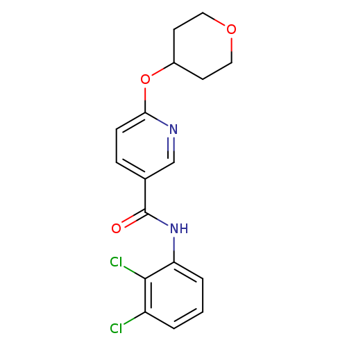 N-(2,3-dichlorophenyl)-6-(oxan-4-yloxy)pyridine-3-carboxamide