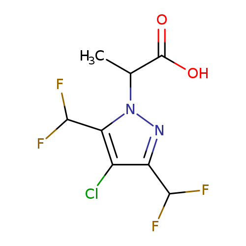 2-[4-Chloro-3,5-bis(difluoromethyl)-1h-pyrazol-1-yl]propanoic acid