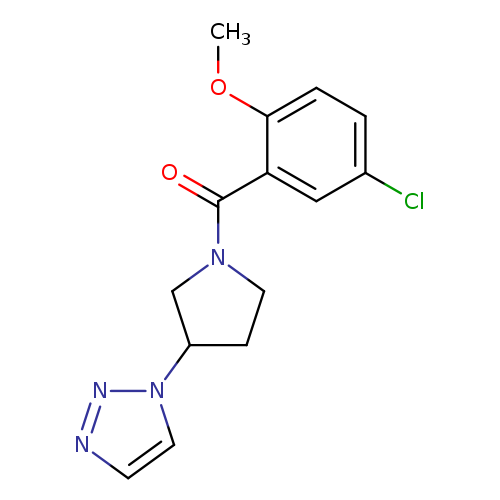 1-[1-(5-chloro-2-methoxybenzoyl)pyrrolidin-3-yl]-1H-1,2,3-triazole