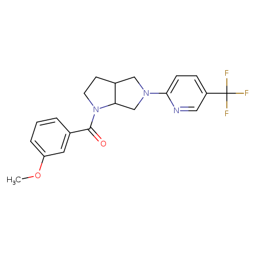 2-[1-(3-methoxybenzoyl)-octahydropyrrolo[3,4-b]pyrrol-5-yl]-5-(trifluoromethyl)pyridine