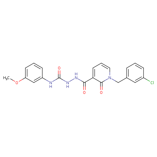1-[(3-chlorophenyl)methyl]-N-{[(3-methoxyphenyl)carbamoyl]amino}-2-oxo-1,2-dihydropyridine-3-carboxamide