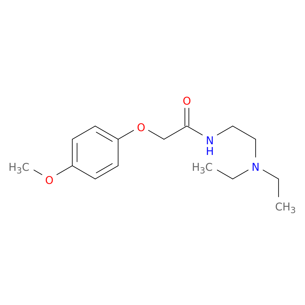 N-[2-(diethylamino)ethyl]-2-(4-methoxyphenoxy)acetamide