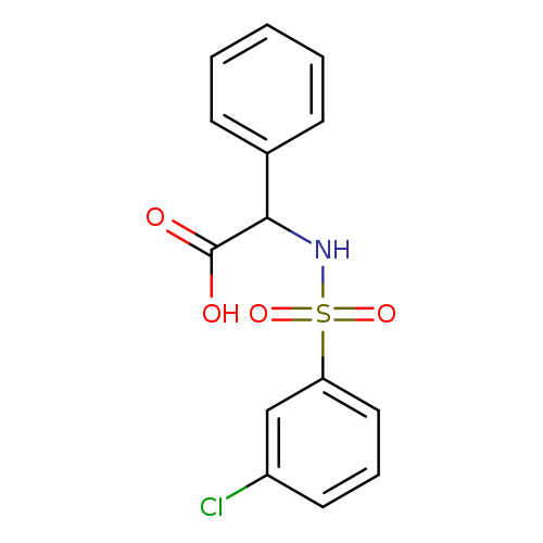 2-(3-chlorobenzenesulfonamido)-2-phenylacetic acid