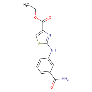 ethyl 2-[(3-carbamoylphenyl)amino]-1,3-thiazole-4-carboxylate