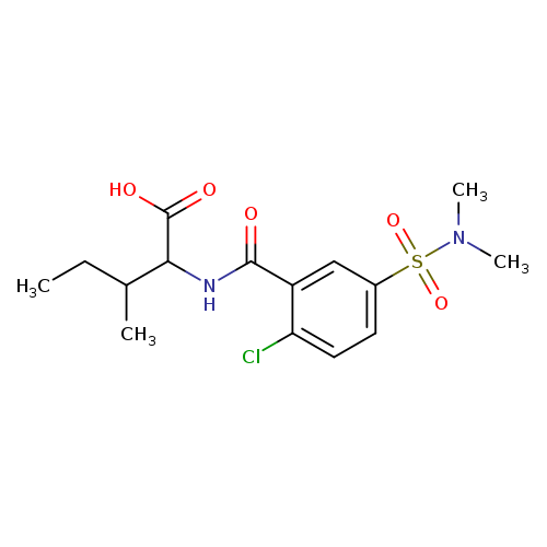 2-{[2-chloro-5-(dimethylsulfamoyl)phenyl]formamido}-3-methylpentanoic acid