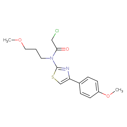 2-chloro-N-[4-(4-methoxyphenyl)-1,3-thiazol-2-yl]-N-(3-methoxypropyl)acetamide