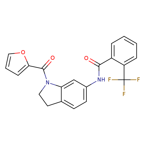 N-[1-(furan-2-carbonyl)-2,3-dihydro-1H-indol-6-yl]-2-(trifluoromethyl)benzamide