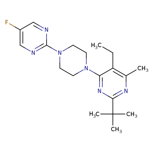 2-tert-butyl-5-ethyl-4-[4-(5-fluoropyrimidin-2-yl)piperazin-1-yl]-6-methylpyrimidine