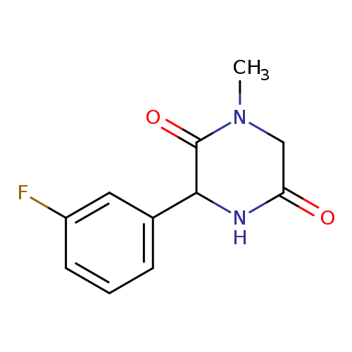 3-(3-FLUOROPHENYL)-1-METHYLPIPERAZINE-2,5-DIONE