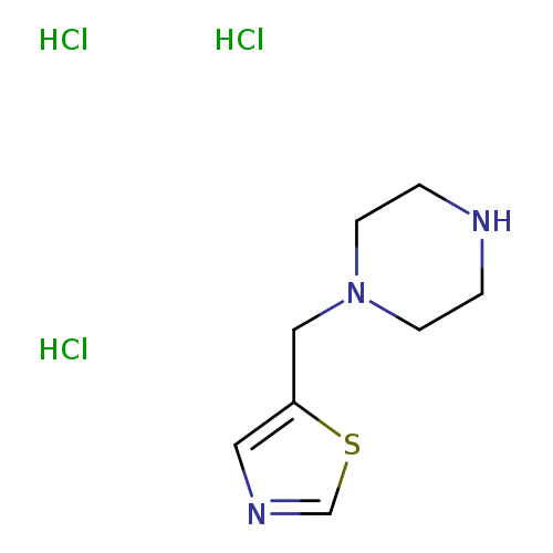 1-[(1,3-thiazol-5-yl)methyl]piperazine trihydrochloride