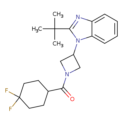 2-tert-butyl-1-[1-(4,4-difluorocyclohexanecarbonyl)azetidin-3-yl]-1H-1,3-benzodiazole