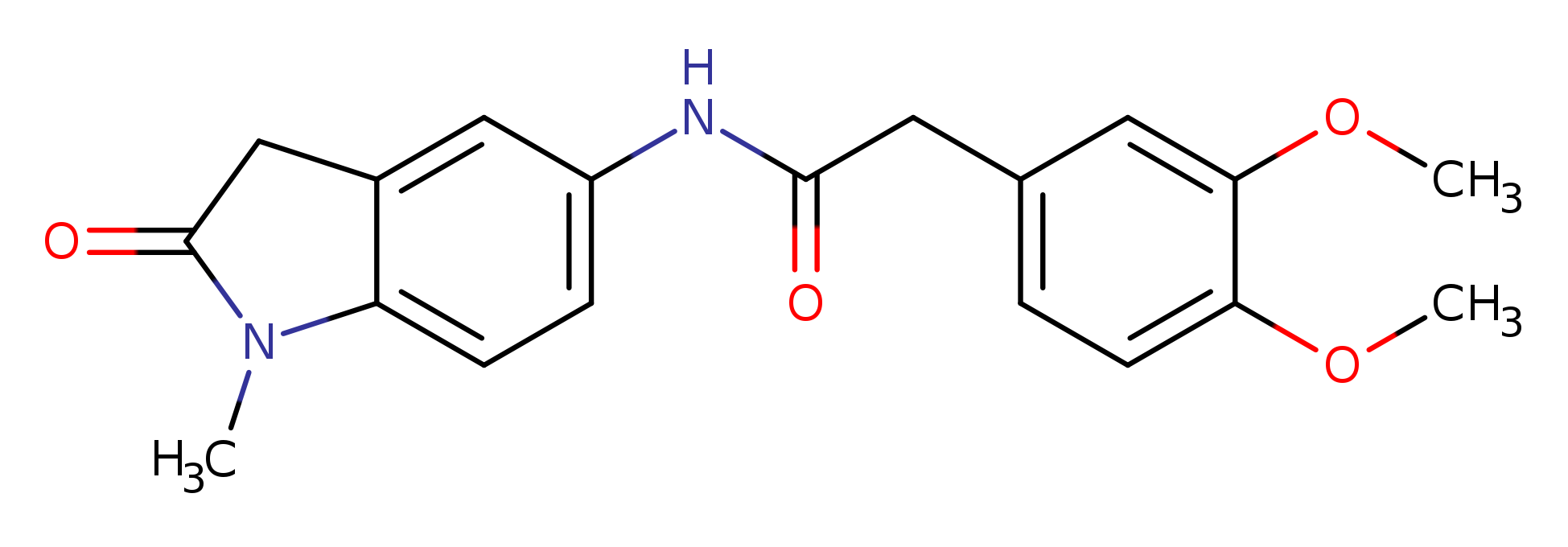 2-(3,4-dimethoxyphenyl)-N-(1-methyl-2-oxo-2,3-dihydro-1H-indol-5-yl)acetamide
