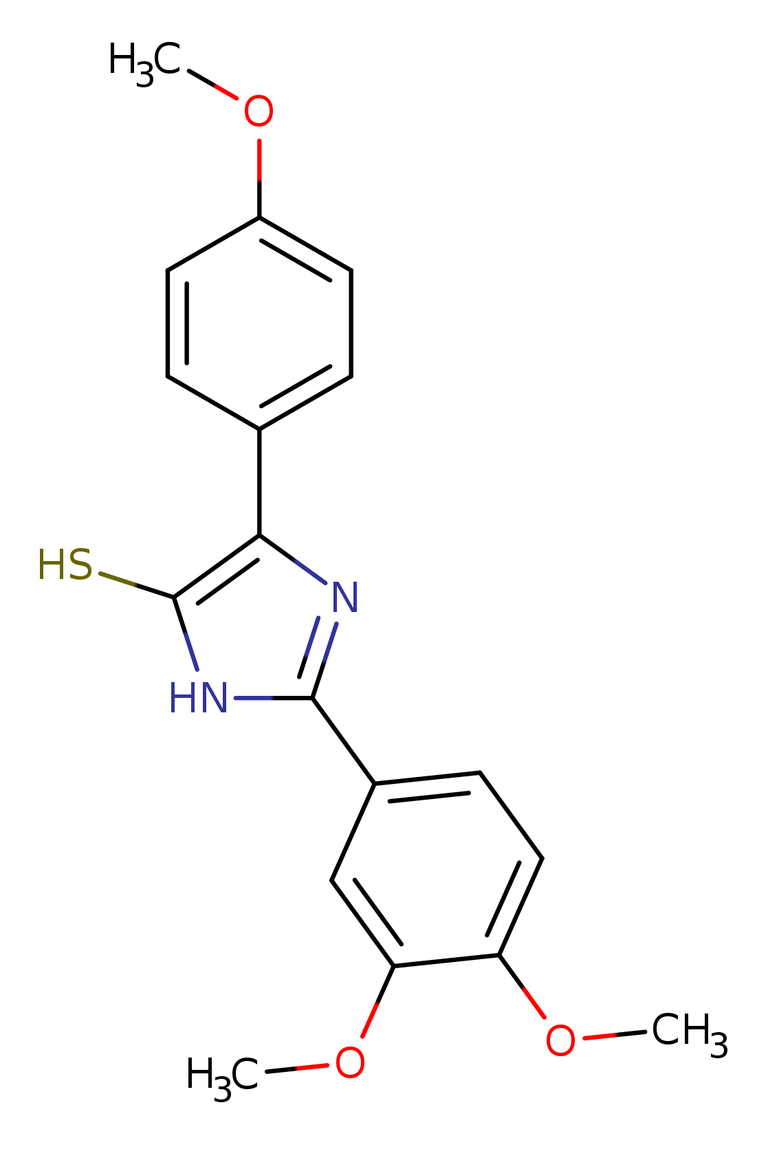 2-(3,4-dimethoxyphenyl)-4-(4-methoxyphenyl)-1H-imidazole-5-thiol