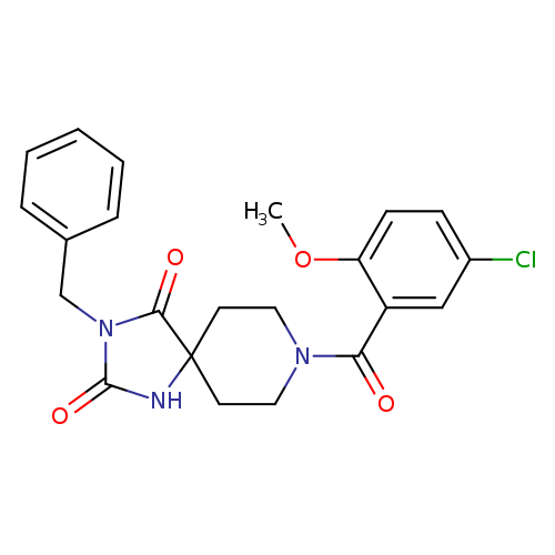 3-benzyl-8-(5-chloro-2-methoxybenzoyl)-1,3,8-triazaspiro[4.5]decane-2,4-dione