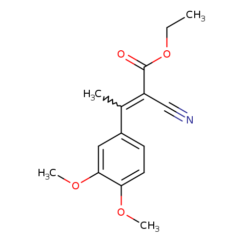 Ethyl 2-cyano-3-(3,4-dimethoxyphenyl)but-2-enoate