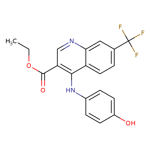ethyl 4-[(4-hydroxyphenyl)amino]-7-(trifluoromethyl)quinoline-3-carboxylate