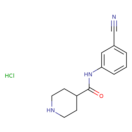 N-(3-cyanophenyl)piperidine-4-carboxamide hydrochloride