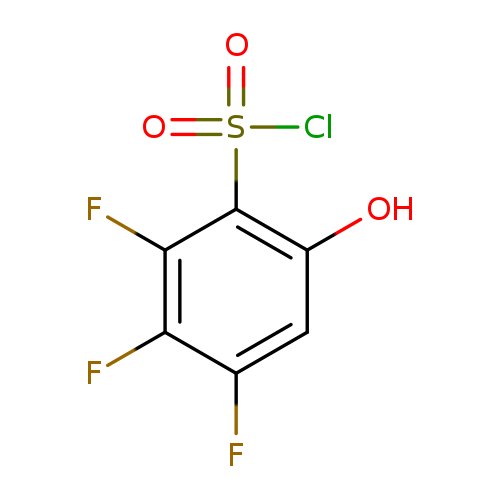2,3,4-trifluoro-6-hydroxybenzene-1-sulfonylchloride