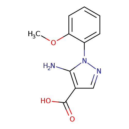 1H-Pyrazole-4-carboxylic acid, 5-amino-1-(2-methoxyphenyl)-