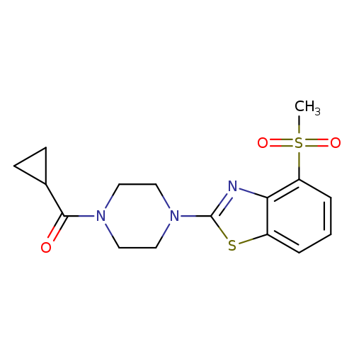 2-(4-cyclopropanecarbonylpiperazin-1-yl)-4-methanesulfonyl-1,3-benzothiazole