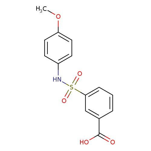 3-[(4-methoxyphenyl)sulfamoyl]benzoic acid