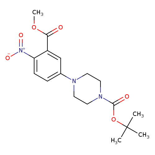 tert-butyl 4-[3-(methoxycarbonyl)-4-nitrophenyl]piperazine-1-carboxylate