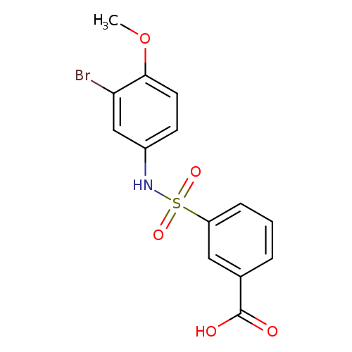 3-[(3-bromo-4-methoxyphenyl)sulfamoyl]benzoic acid