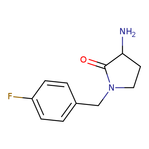 3-amino-1-[(4-fluorophenyl)methyl]pyrrolidin-2-one