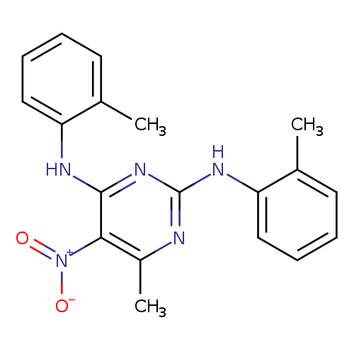 5-nitro-4-methyl-2,6-di(2-toluidino)pyrimidine