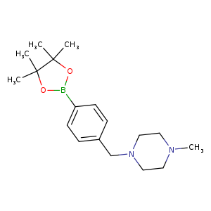 1-methyl-4-{[4-(tetramethyl-1,3,2-dioxaborolan-2-yl)phenyl]methyl}piperazine