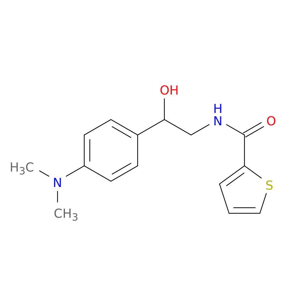 N-{2-[4-(dimethylamino)phenyl]-2-hydroxyethyl}thiophene-2-carboxamide