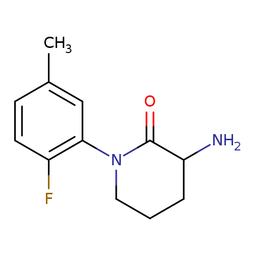 3-amino-1-(2-fluoro-5-methylphenyl)piperidin-2-one