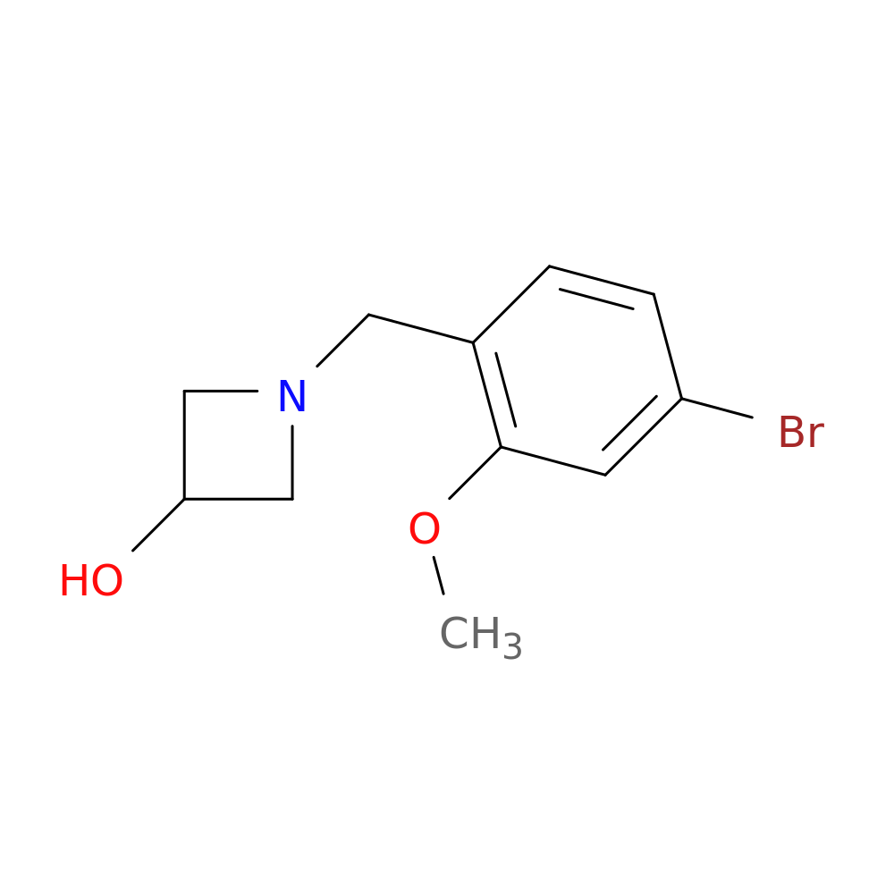 1-[(4-BROMO-2-METHOXYPHENYL)METHYL]-3-AZETIDINOL