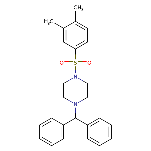 1-(3,4-dimethylbenzenesulfonyl)-4-(diphenylmethyl)piperazine
