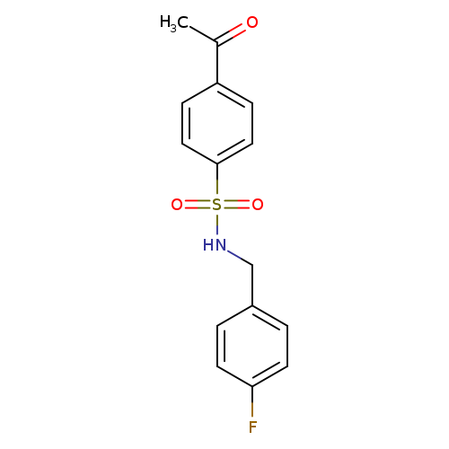 4-acetyl-N-[(4-fluorophenyl)methyl]benzene-1-sulfonamide
