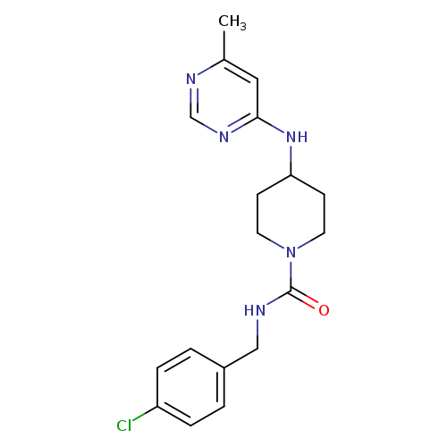 N-[(4-chlorophenyl)methyl]-4-[(6-methylpyrimidin-4-yl)amino]piperidine-1-carboxamide