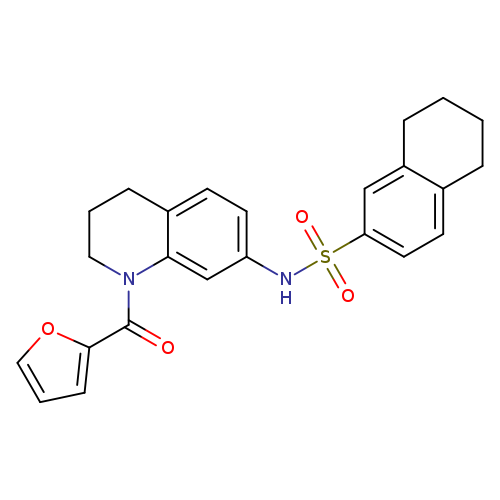 N-[1-(furan-2-carbonyl)-1,2,3,4-tetrahydroquinolin-7-yl]-5,6,7,8-tetrahydronaphthalene-2-sulfonamide