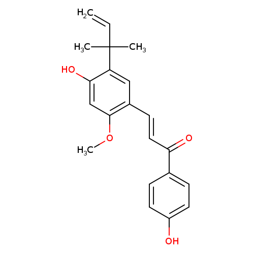 2-Propen-1-one,3-[5-(1,1-dimethyl-2-propenyl)-4-hydroxy-2-methoxyphenyl]-1-(4-hydroxyphenyl)-, (2E)-