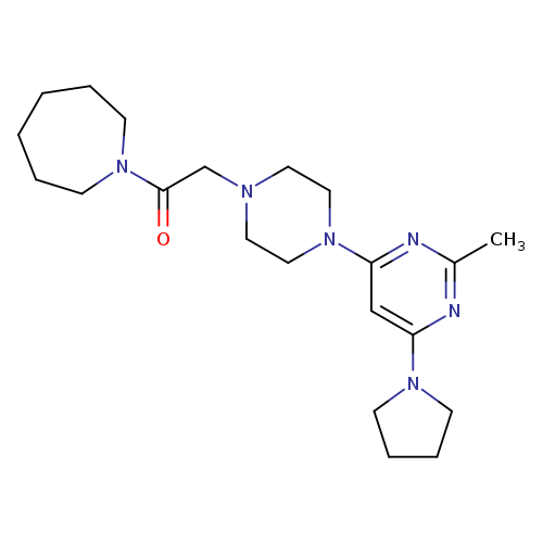 1-(azepan-1-yl)-2-{4-[2-methyl-6-(pyrrolidin-1-yl)pyrimidin-4-yl]piperazin-1-yl}ethan-1-one