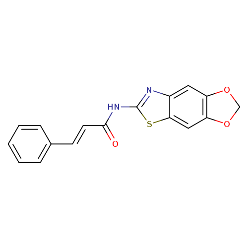 (2E)-N-{4,6-dioxa-10-thia-12-azatricyclo[7.3.0.0^{3,7}]dodeca-1(9),2,7,11-tetraen-11-yl}-3-phenylprop-2-enamide