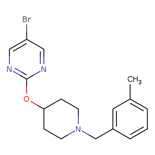 5-bromo-2-({1-[(3-methylphenyl)methyl]piperidin-4-yl}oxy)pyrimidine
