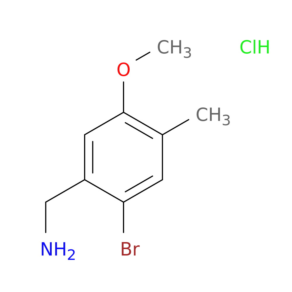 1-(2-bromo-5-methoxy-4-methylphenyl)methanamine hydrochloride