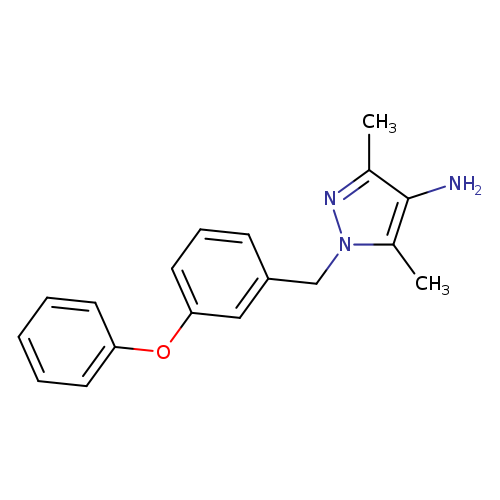 3,5-dimethyl-1-[(3-phenoxyphenyl)methyl]-1H-pyrazol-4-amine