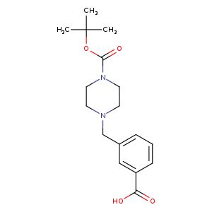 1-Piperazinecarboxylicacid, 4-[(3-carboxyphenyl)methyl]-, 1-(1,1-dimethylethyl) ester