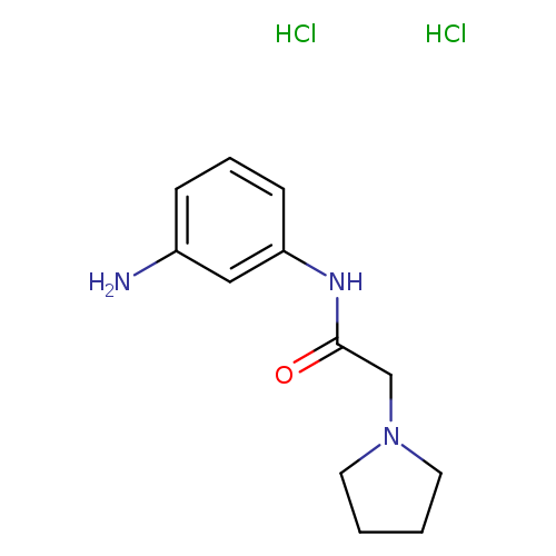 N-(3-aminophenyl)-2-(1-pyrrolidinyl)acetamide dihydrochloride